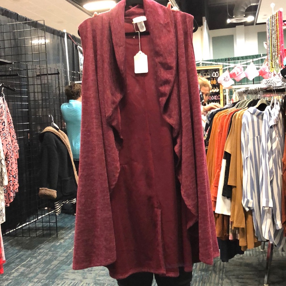 Martin/berry 2x cardigan sweater(no sleeves)